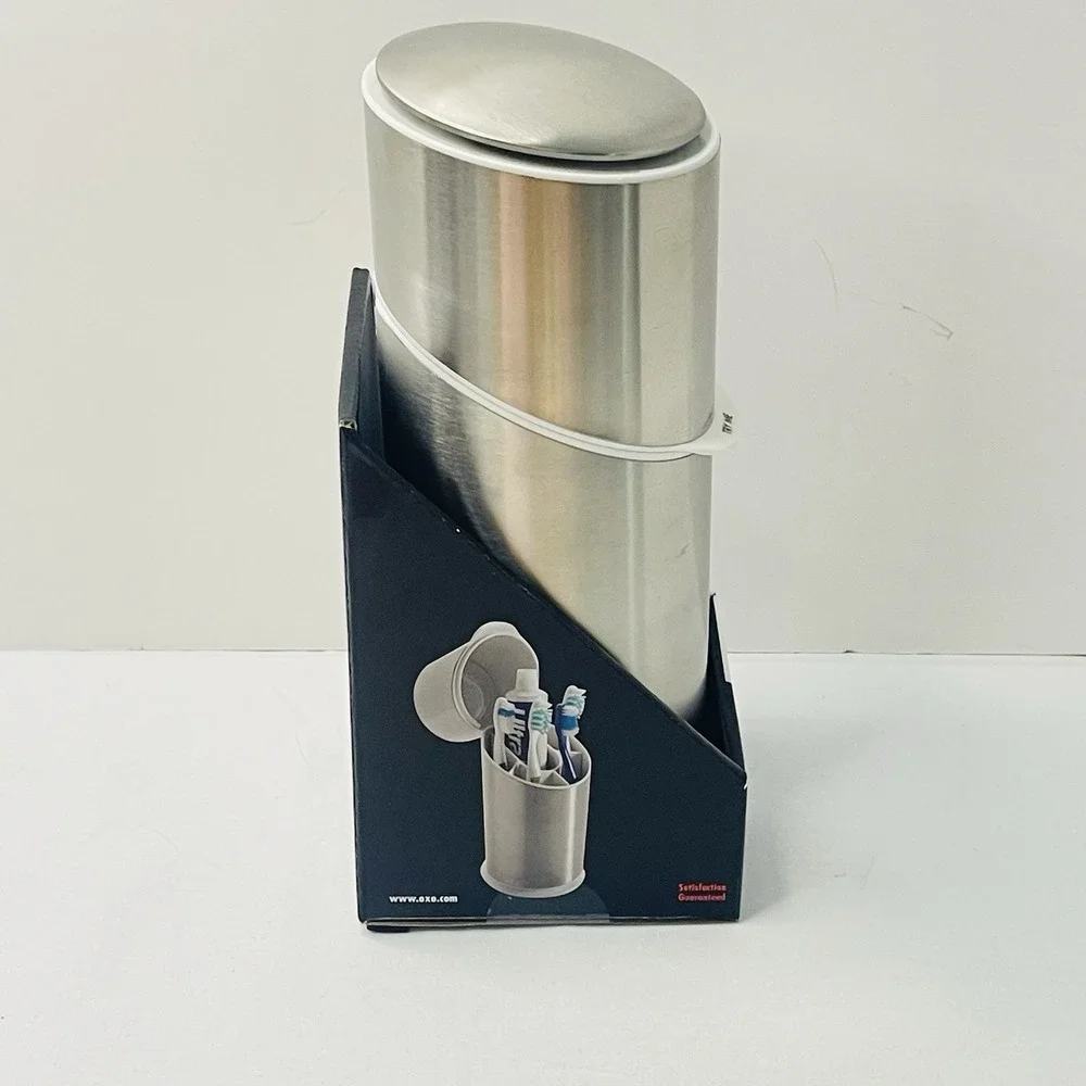 OXO Good Grips Stainless Steel Toothbrush Organizer 9.75 Inch - New In Box